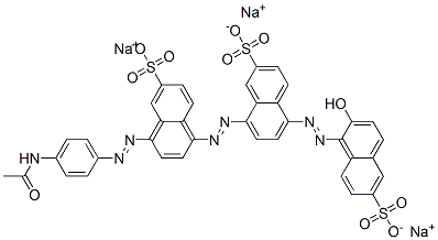 trisodium 8-[[4-[(4-acetamidophenyl)azo]-6-sulphonatonaphthyl]azo]-5-[(2-hydroxy-6-sulphonatonaphthyl)azo]naphthalene-2-sulphonate|