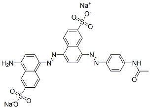 disodium 8-[(4-acetamidophenyl)azo]-5-[(4-amino-6-sulphonatonaphthyl)azo]naphthalene-2-sulphonate,67906-51-8,结构式