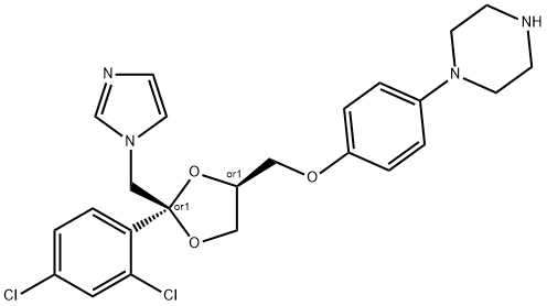 cis-1-[4-[[2-(2,4-dichlorophenyl)-2-(1H-imidazol-1-ylmethyl)-1,3-dioxolan-4-yl]methoxy]phenyl]piperazine price.