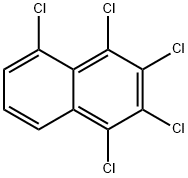 1,2,3,4,5-ペンタクロロナフタレン 化学構造式