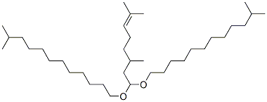 1,1'-[(3,7-dimethyl-6-octenylidene)bis(oxy)]bisisotridecane|1,1'-[(3,7-二甲基-6-辛烯茚)双(氧代)]双异十三烷