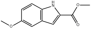5-メトキシ-1H-インドール-2-カルボン酸メチル 化学構造式