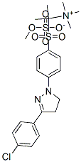 [1-[[4-[3-(p-chlorophenyl)-4,5-dihydro-1H-pyrazol-1-yl]phenyl]sulphonyl]-1-methylethyl]trimethylammonium methyl sulphate,67936-18-9,结构式