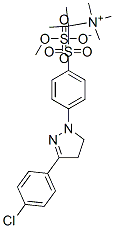 [1-[[4-[3-(p-chlorophenyl)-4,5-dihydro-1H-pyrazol-1-yl]phenyl]sulphonyl]-1-methylethyl]trimethylammonium methyl sulphate|