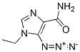 1H-Imidazole-4-carboxamide,  5-azido-1-ethyl- Structure