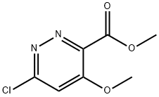 6-氯-4-甲氧基哒嗪-3-羧酸甲酯, 679405-85-7, 结构式