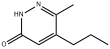 3(2H)-Pyridazinone, 6-methyl-5-propyl- (9CI) Struktur
