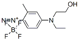 4-[ethyl(2-hydroxyethyl)amino]-2-methylbenzenediazonium tetrafluoroborate|