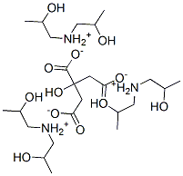 bis(2-hydroxypropyl)ammonium citrate Structure