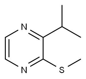 2-异丙基-3-(甲硫基)吡嗪, 67952-59-4, 结构式