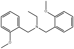 N-ethyl-2-methoxy-N-[(2-methoxyphenyl)methyl]benzylamine Structure