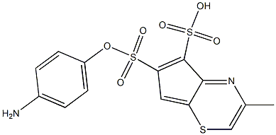 2-(4-Aminophenyl)-6-methyl-4,7-benzothiazoledisulfonic acid,67953-06-4,结构式