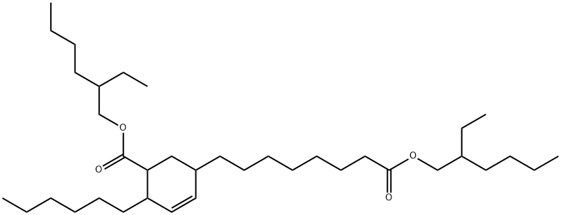 5-[[(2-エチルヘキシル)オキシ]カルボニル]-4-ヘキシル-2-シクロヘキセン-1-オクタン酸2-エチルヘキシル 化学構造式