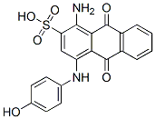 1-amino-9,10-dihydro-4-[(4-hydroxyphenyl)amino]-9,10-dioxoanthracene-2-sulphonic acid Structure