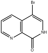 5-ブロモ-1,7-ナフチリジン-8(7H)-オン 化学構造式