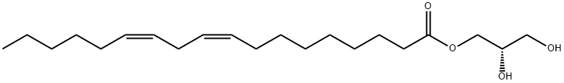 (9Z,12Z)-9,12-Octadecadienoic Acid (2S)-2,3-Dihydroxypropyl Ester Structure