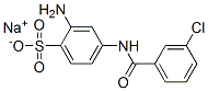 67969-91-9 sodium 2-amino-4-(3-chlorobenzamido)benzenesulphonate