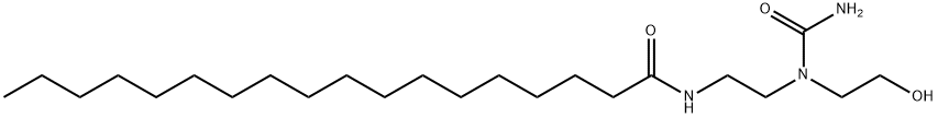 N-[2-[(アミノカルボニル)(2-ヒドロキシエチル)アミノ]エチル]オクタデカンアミド 化学構造式