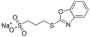 sodium 3-(benzoxazol-2-ylthio)propanesulphonate Struktur