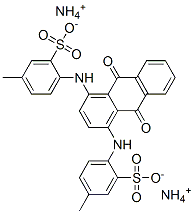 diammonium 4,4'-[(9,10-dihydro-9,10-dioxo-1,4-anthrylene)diimino]bis(toluene-3-sulphonate) Struktur