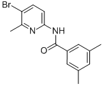 N-(5-BROMO-6-METHYL-2-PYRIDINYL)-3,5-DIMETHYL-BENZAMIDE Struktur