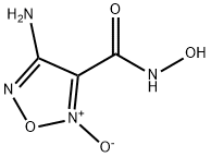 1,2,5-Oxadiazole-3-carboxamide, 4-amino-N-hydroxy-, 2-oxide (9CI) Structure