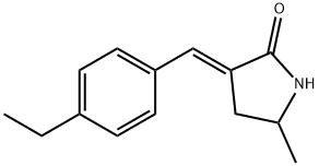 2-Pyrrolidinone,3-[(4-ethylphenyl)methylene]-5-methyl-,(3E)-(9CI) 结构式