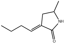2-Pyrrolidinone, 3-butylidene-5-methyl-, (3E)- (9CI) Structure