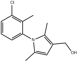 1-(3-CHLORO-2-METHYLPHENYL)-2,5-DIMETHYL-1H-PYRROLE-3-METHANOL,679826-00-7,结构式