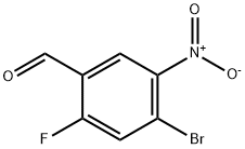 4-Bromo-2-fluoro-5-nitrobenzenecarbaldehyde Struktur