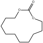 1,3-ジオキサシクロトリデカン-2-オン 化学構造式