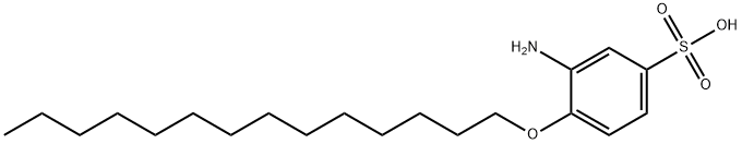 3-アミノ-4-(テトラデシルオキシ)ベンゼンスルホン酸 化学構造式