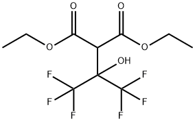 [2,2,2-Trifluoro-1-hydroxy-1-(trifluoromethyl)ethyl]malonic acid diethyl ester 结构式