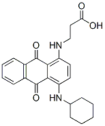 N-[4-(cyclohexylamino)-9,10-dihydro-9,10-dioxoanthracen-1-yl]-beta-alanine Structure