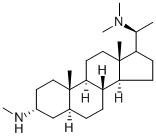 (20S)-N,N',N'-トリメチル-5α-プレグナン-3α,20-ジアミン 化学構造式