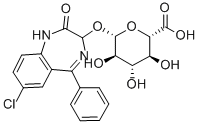 オキサゼパムグルクロニド 化学構造式