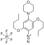 2,5-二丁氧基-4-(吗啉)重氮苯六氟磷酸盐,68015-88-3,结构式