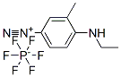 4-(ethylamino)-3-methylbenzenediazonium hexafluorophosphate 化学構造式