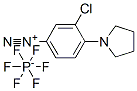 3-chloro-4-(1-pyrrolidinyl)benzenediazonium hexafluorophosphate,68015-92-9,结构式