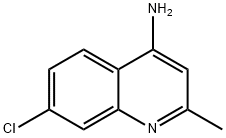 4-AMINO-7-CHLORO-2-METHYLQUINOLINE Struktur