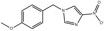 1-[(4-甲氧基苯基)甲基]-4-硝基咪唑 结构式