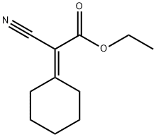 2-シアノ-2-シクロヘキシリデン酢酸エチル 化学構造式