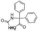 PHENYTOIN RELATED COMPOUND B (50 MG) (AL-PHA-((AMINOCARBONYL)AMINO)-ALPHA-PHENYL  BEN-ZENEACETIC ACID) Struktur