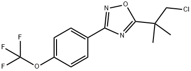 5-(2-CHLORO-1,1-DIMETHYLETHYL)-3-[4-(TRIFLUOROMETHOXY)PHENYL]-1,2,4-OXADIAZOLE Structure