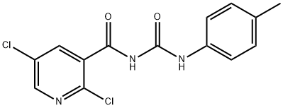 N-[(2,5-DICHLORO-3-PYRIDYL)CARBONYL]-N'-(4-METHYLPHENYL)UREA 化学構造式