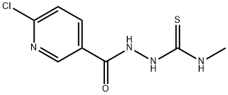 N1-METHYL-2-[(6-CHLORO-3-PYRIDYL)CARBONYL]HYDRAZINE-1-CARBOTHIOAMIDE Structure