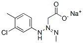 sodium [3-(3-chloro-4-methylphenyl)-1-methyltriazen-2-yl]acetate  Structure