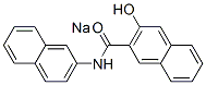 sodium 3-hydroxy-N-(2-naphthyl)naphthalene-2-carboxamidate Struktur