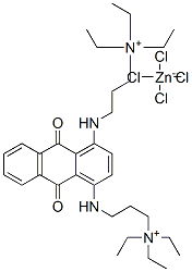 3,3'-[(9,10-dihydro-9,10-dioxoanthracene-1,4-diyl)diimino]bis[triethylpropylammonium] tetrachlorozincate|