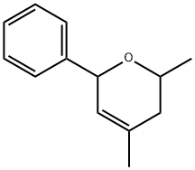3,6-dihydro-2,4-dimethyl-6-phenyl-2H-pyran Struktur